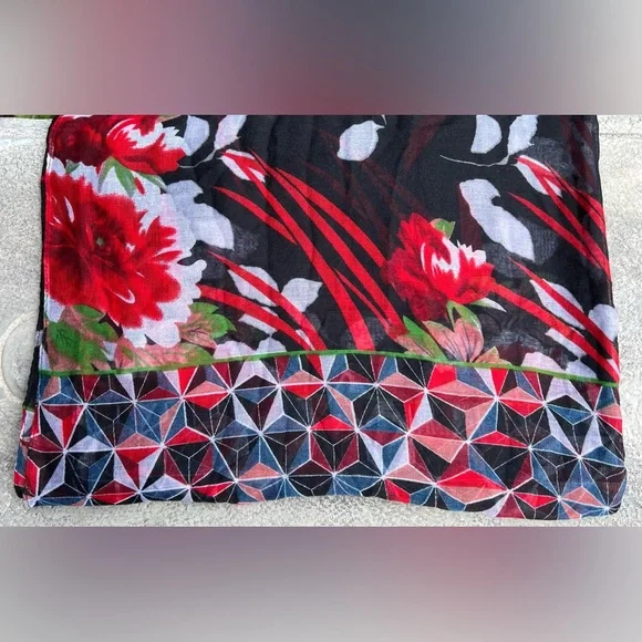 Floral Scarf - Picture 2 of 4